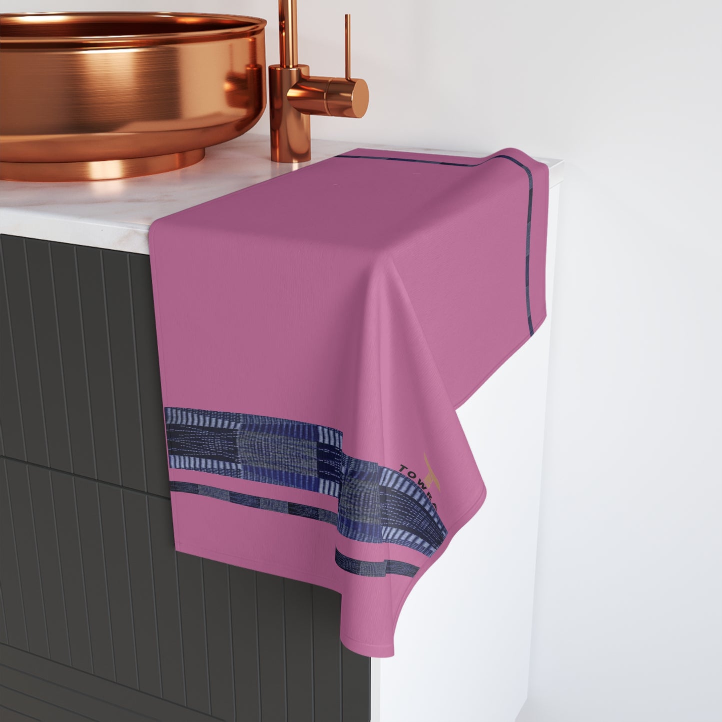 Copy of Souza- Eco-Friendly Afro Art Hand Towel (Grey)