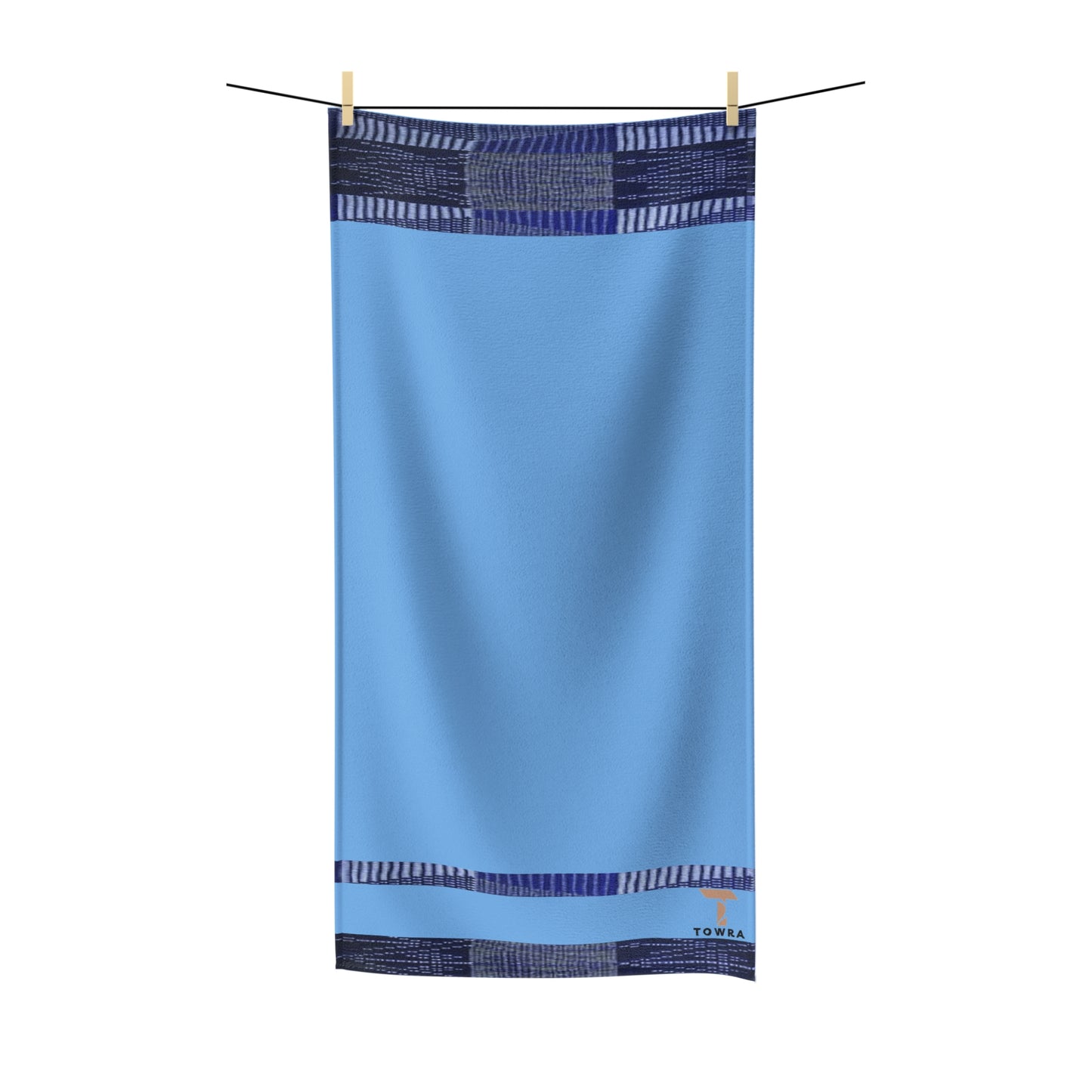 Souza -Eco-Friendly Afro Art Bath/Spa Towel (Blue)
