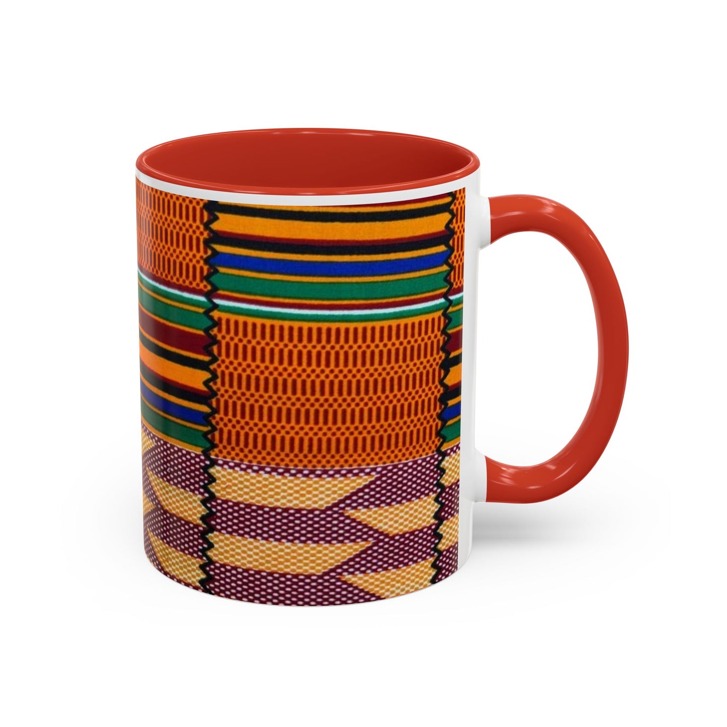 Kente Afro Art - Accent Coffee Mug