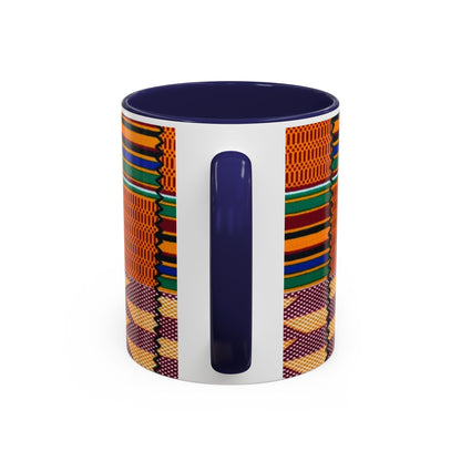 Kente Afro Art - Accent Coffee Mug