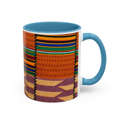 Kente Afro Art - Accent Coffee Mug
