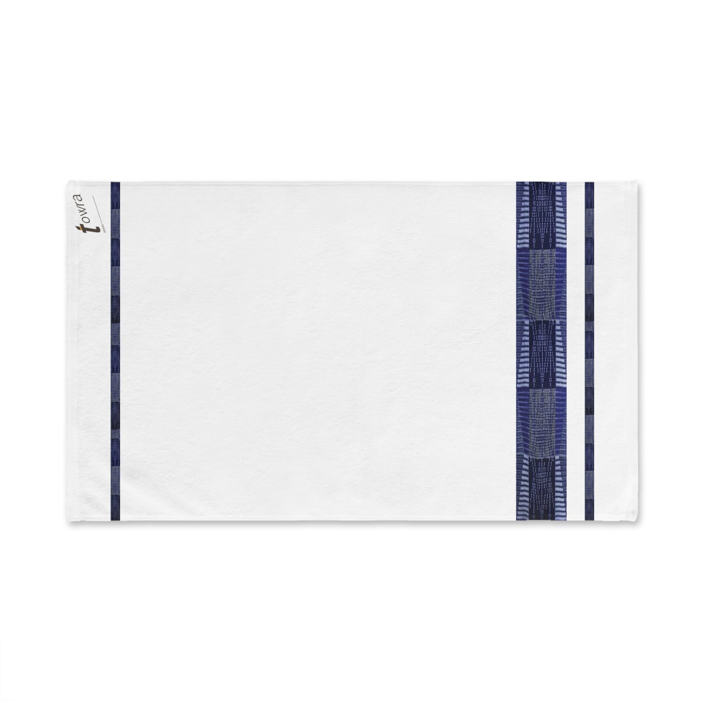 Souza- Eco-Friendly Afro Art Hand Towel (White)