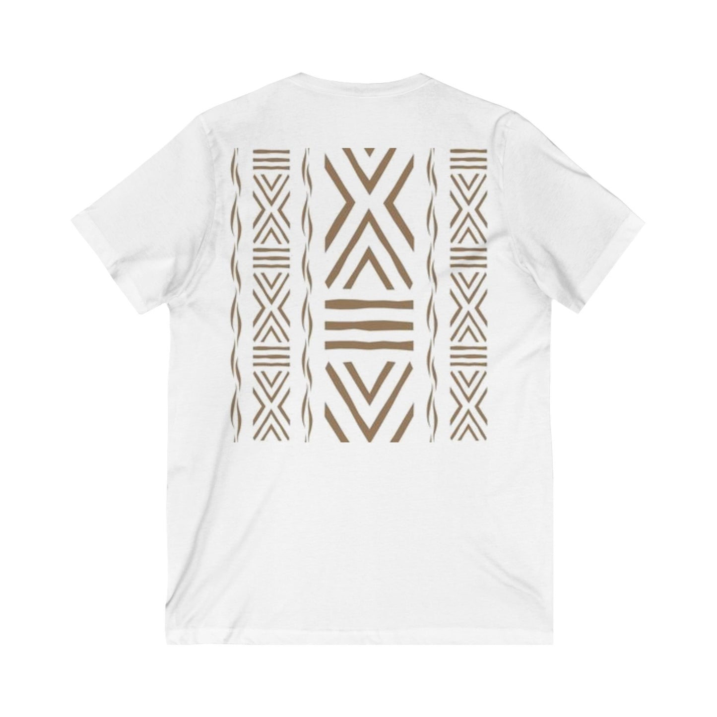 Kante Afro Art V-Neck Tee | Unisex Casual Shirt, Comfortable Everyday Wear, Gift for Him/Her, Festival Attire, Boho Style Fashion