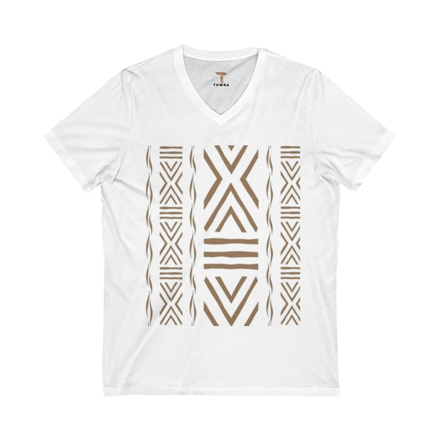 Kante Afro Art V-Neck Tee | Unisex Casual Shirt, Comfortable Everyday Wear, Gift for Him/Her, Festival Attire, Boho Style Fashion