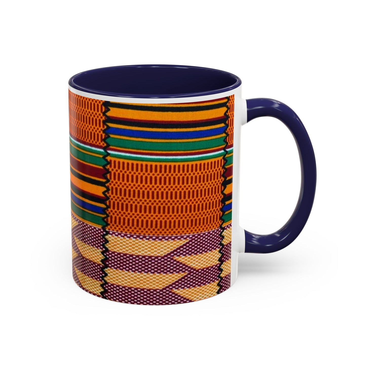 Kente Afro Art - Accent Coffee Mug