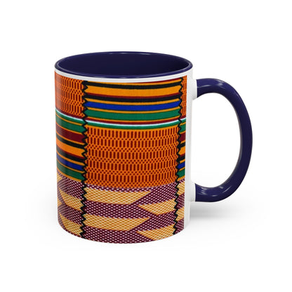 Kente Afro Art - Accent Coffee Mug