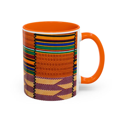 Kente Afro Art - Accent Coffee Mug