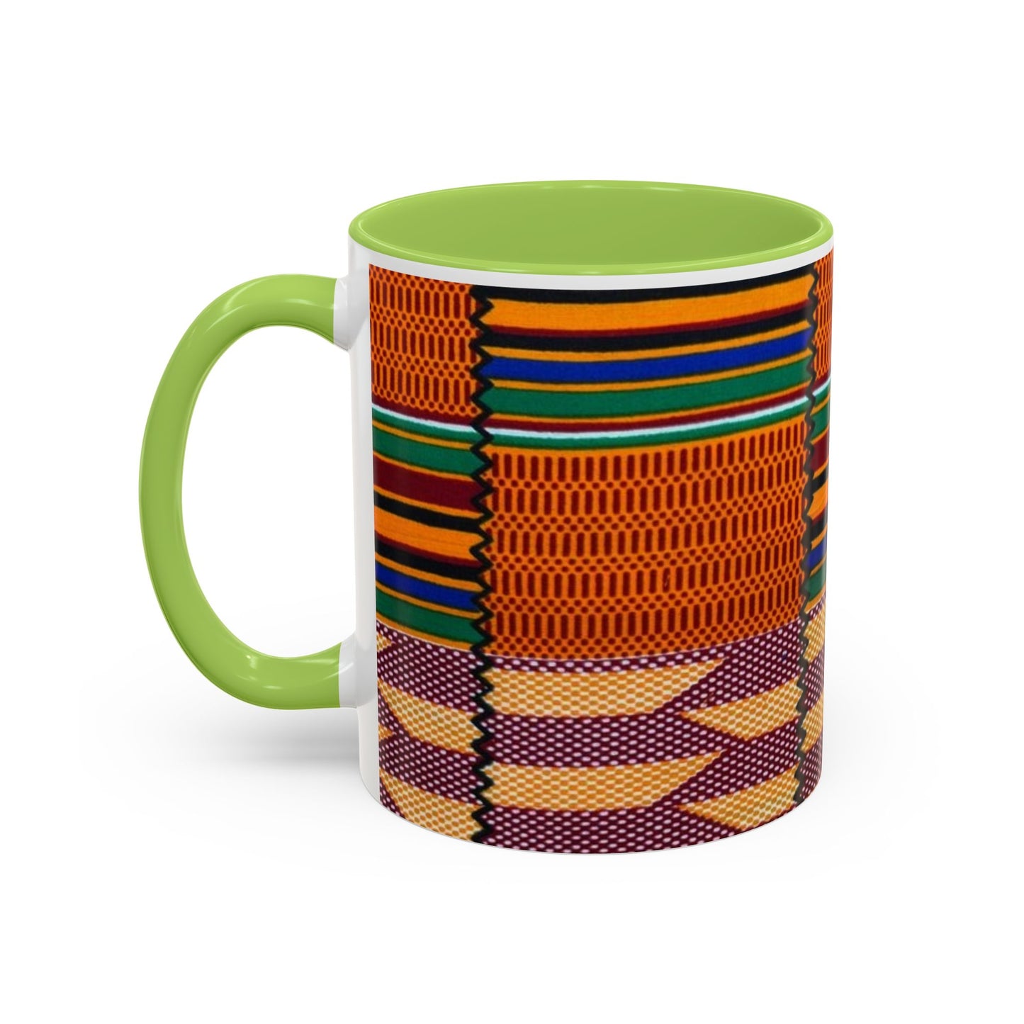 Kente Afro Art - Accent Coffee Mug