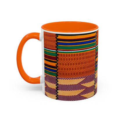 Kente Afro Art - Accent Coffee Mug