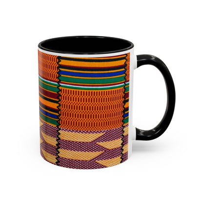 Kente Afro Art - Accent Coffee Mug
