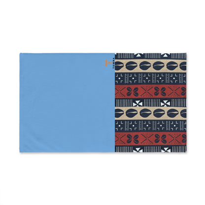 Ongola - Eco-Friendly Afro Art Hand Towel (Blue)