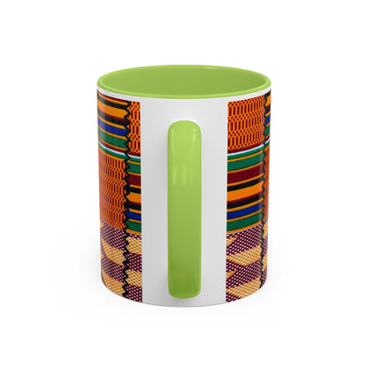 Kente Afro Art - Accent Coffee Mug