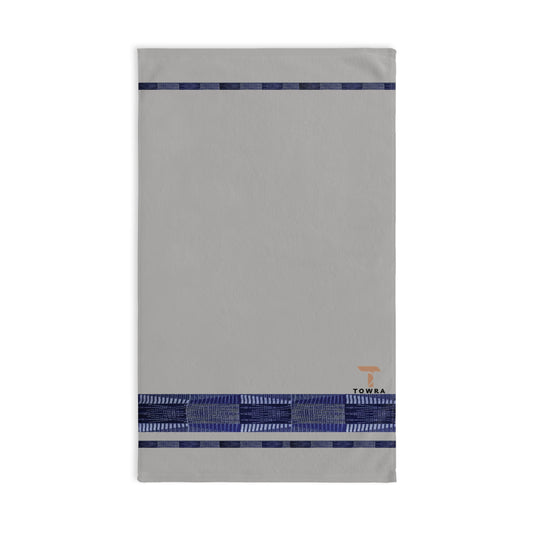 Souza- Eco-Friendly Afro Art Hand Towel (Grey)