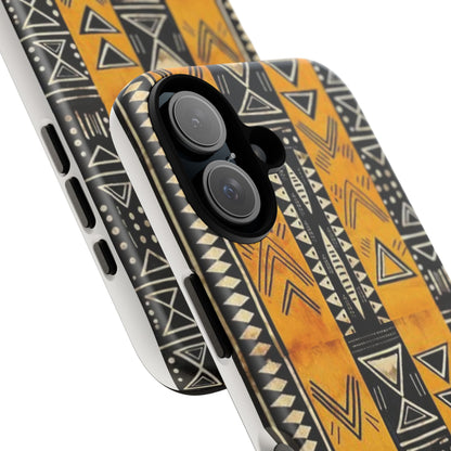Copy of Afro Patterned Phone Case, Tough Cases for Protection, Gift for Tech Lovers, Trendy Mobile Cover, Customizable Phone Accessories (Beige)