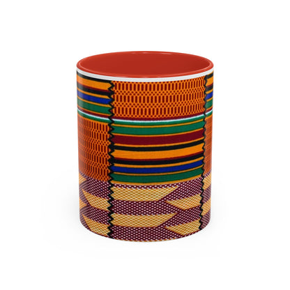 Kente Afro Art - Accent Coffee Mug