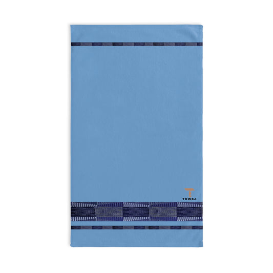Souza- Eco-Friendly Afro Art Hand Towel (Blue)