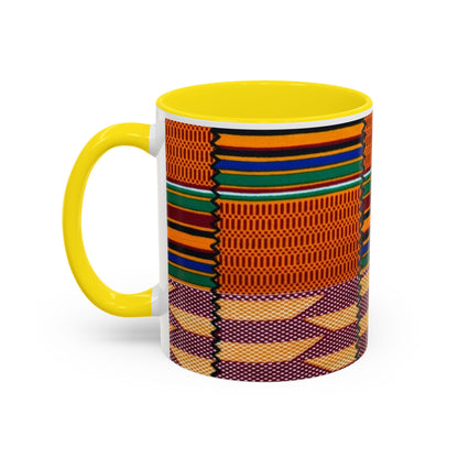 Kente Afro Art - Accent Coffee Mug
