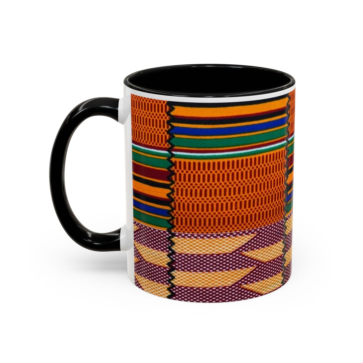 Kente Afro Art - Accent Coffee Mug