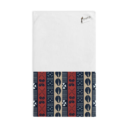 Ongola - Eco-Friendly Afro Art Hand Towel (White)
