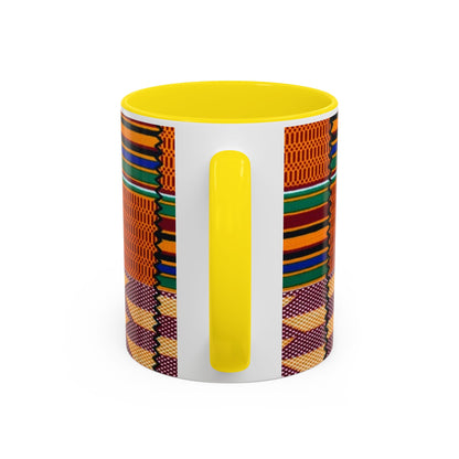 Kente Afro Art - Accent Coffee Mug
