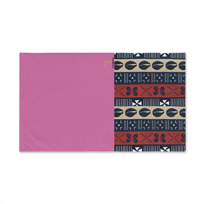 Ongola - Eco-Friendly Afro Art Hand Towel (Pink)