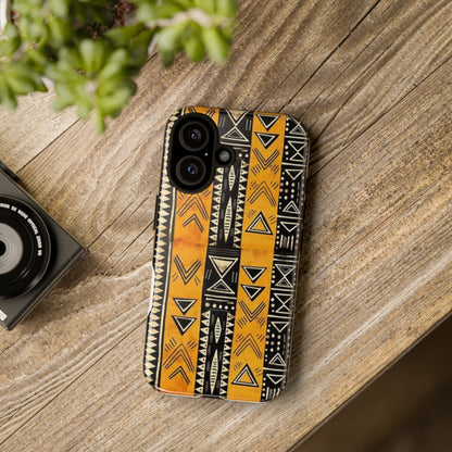 Copy of Afro Patterned Phone Case, Tough Cases for Protection, Gift for Tech Lovers, Trendy Mobile Cover, Customizable Phone Accessories (Beige)