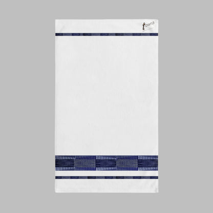 Souza- Eco-Friendly Afro Art Hand Towel (White)