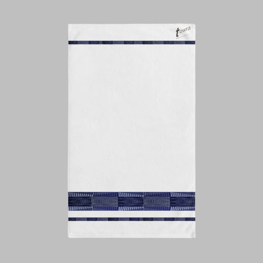 Souza- Eco-Friendly Afro Art Hand Towel (White)